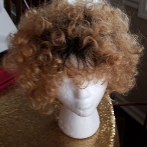 🔥🔥Virgin Human Hair Curly Two-tone Wig🔥🔥